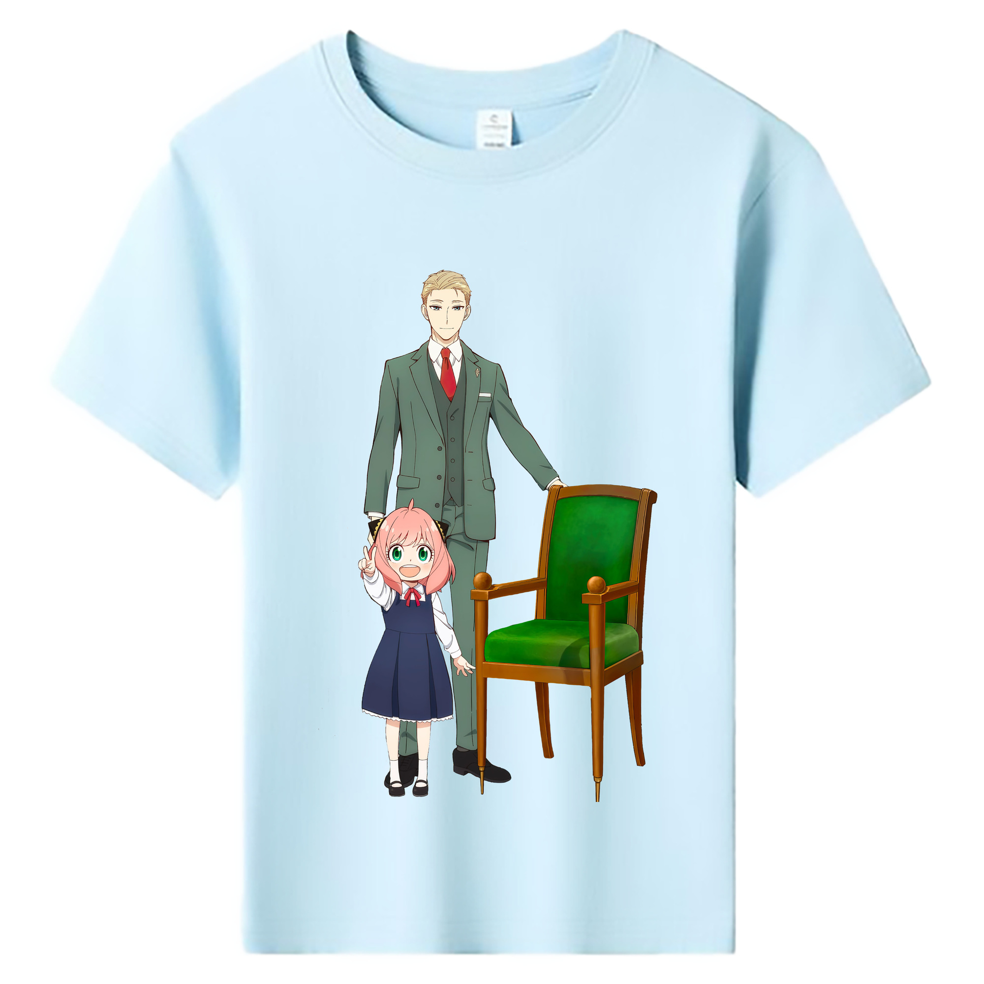 （画像用） SPY×FAMILY间谍家家酒 綿100％キッズTシャツ（フロントプリント）